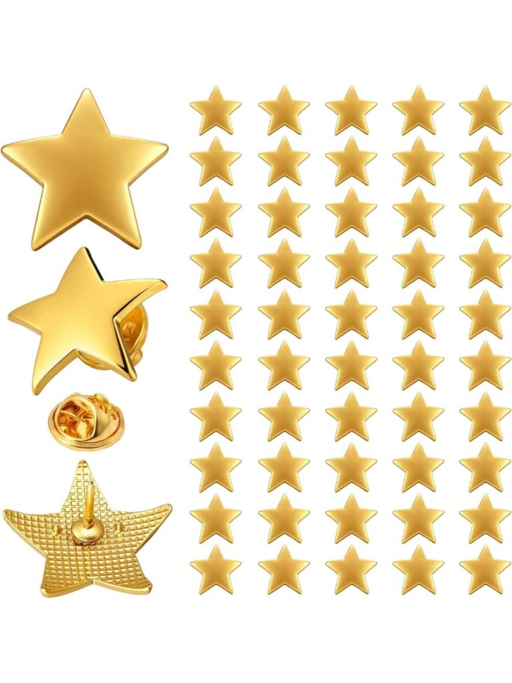 Bulk Star Pins Set - 25/50/100/150/300 Pcs for Crafts, DIY Projects & Decor